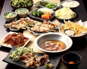 とりいちず 中野北口店の鶏料理を満喫できる〈食べ放題×飲み放題コース〉